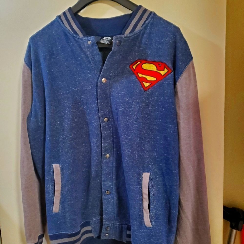 Superman Button Down Sweater